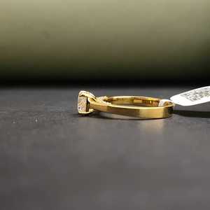 Unique 14KT Solid Gold IGI Certified Trendy 14K Gold Plated Moissanite <b>Cushion</b> Cut Pave Setting Engagement Ring Unisex Women's - Product Image 3