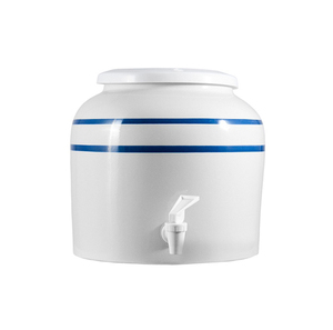 Distributeur d'eau de bouteille en céramique de porcelaine blanche de bonne qualité de chargement supérieur de vente chaude d'utilisation commerciale et domestique - Product Image 1