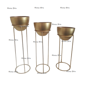 Proveedor al por mayor, maceta, maceta de metal martillado, maceta de tamaño y forma personalizados para uso en exteriores e interiores - Product Image 3