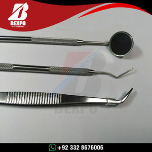 Kit d'examen dentaire, hygiène de base, pince, miroir, explorateur, kit d'outils de nettoyage - Product Image 2