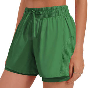 Shorts de Mujer de Corte Regular, Cintura Media, Transpirables, de Alta Calidad, Ecológicos, Casuales, de Algodón/Poliéster, Personalizables para Mujer, MOQ Bajo - Product Image 1
