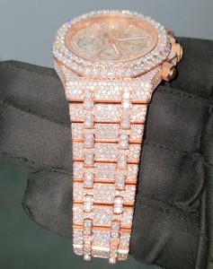 Reloj Analógico Miyota de Acero Inoxidable con Moissanita Estilo Hip Hop para Hombre, Reloj de Cuarzo de Lujo para Negocios, Gran Venta - Product Image 3