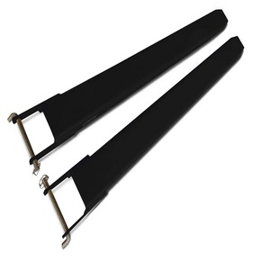 Extensions de fourche en acier au carbone de 84 pouces pour chariots élévateurs 5.5 pouces de largeur accessoires de camion industriel jaune 1 paire - Product Image 2
