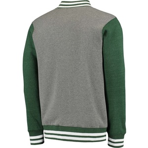 Chaqueta universitaria informal urbana personalizada para hombre 2024, forro interior de lana de algodón y poliéster, parche cómodo, insignia flocada, Letterman - Product Image 2