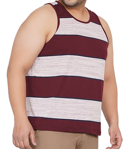 Débardeurs de gymnastique OEM de haute qualité pour hommes, vêtements d'entraînement tricotés et respirants, insigne de broderie, dentelle, vente en gros d'usine de vêtements de rue décontractés - Product Image 3