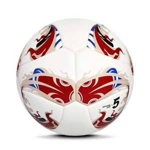 Ballon de football en PU cousu à la machine avec vessie en butyle taille 5 pour l'entraînement en équipe ou les matchs récréatifs - Product Image 2