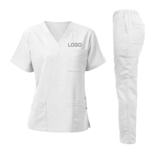 Conjuntos de Uniformes Médicos de Algodón de 200 GSM, Uniformes de Hospital para Médicos y Enfermeras - Product Image 1