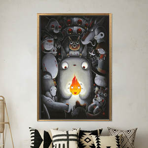 Toile imprimée moderne : Art japonais d'inspiration anime pour une décoration unique, toile encadrée dorée - Product Image 1