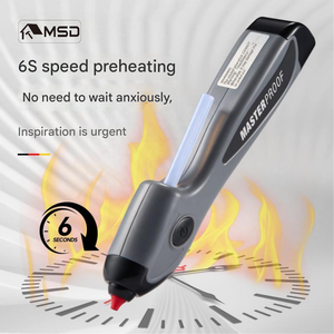 <span class=keywords><strong>Pistolet</strong></span> à <span class=keywords><strong>colle</strong></span> <span class=keywords><strong>chaude</strong></span> électrique sans fil certifié CE avec <span class=keywords><strong>batterie</strong></span> rechargeable, outil de bricolage en plastique avec buse en acier inoxydable - Product Image 4
