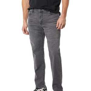 กางเกงยีนส์ขาตรงของผู้ชายผ้าฝ้าย100% กางเกงยีนส์สีเทาซีดจางของผู้ชายดีไซน์ตามสั่ง - Product Image 2