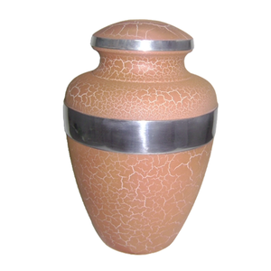Urne funéraire en laiton rose de qualité superfine Style américain vente chaude fournitures funéraires souvenir cendres navire bandes dorées pour - Product Image 2