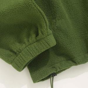 Jersey de media cremallera con cuello levantado y logotipo personalizado, jersey de poliéster/algodón de gran tamaño para hombre, sudaderas con capucha para la venta en línea - Product Image 5