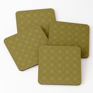 Wholesale Best Price Mats & Pads Factory Wholesale Square Wood Coaster Square Round Hexagon Wood Coasters 4 <b>Set</b> for Tea Drink - Product Image 1