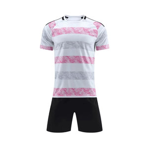 Maillots de football personnalisés en polyester de haute qualité pour hommes, uniformes sportifs pour adultes, impression de logo et de nom, technologie de découpe automatisée, sur mesure - Product Image 5