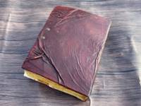 Carnet en cuir vintage fait main Hocus Pocus avec bord festonné, format personnalisé, pour notes, croquis, journal intime, cadeau d'Halloween