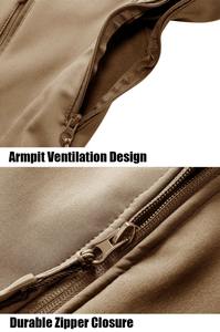 Veste Softshell pour Hommes Vente en Gros Usine Logo Personnalisé Veste Imperméable pour Hommes Veste Coupe-Vent Légère pour la Randonnée - Product Image 5