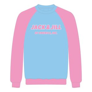 สเวตเชิ้ตแขนแร็กแลนแจ็คแอนด์จิลล์ของอเมริกาเสื้อสเวตเชิ้ตสีชมพูปักลายกำมะหยี่สีดำ Civic Professional - Product Image 2