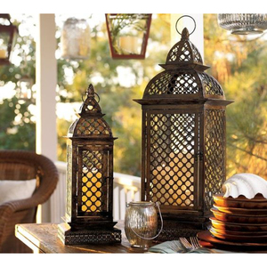 Elegante candelabro de Metal con tema navideño y farol, mesa de hierro decorativa para el hogar, canterpiece, tarros de Metal decorativos festivos - Product Image 5