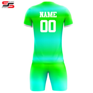 Wholesale New <b>Mesh</b> Breathable Sportswear Soccer Suits Custom Printing Logo Name Number Men's Soccer Jersey Football Shirt - Product Image 6