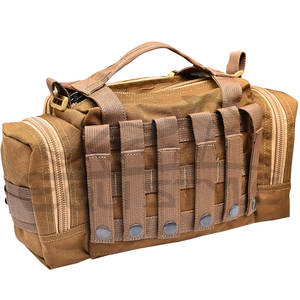 Sac de sport en toile kaki pour hommes pour les sports de plein air robuste multi-fermeture à glissière étanche pour la chasse, la randonnée et les voyages - Product Image 6
