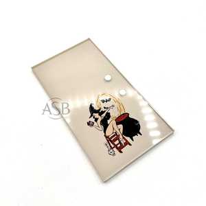 Carreaux de cils en acrylique personnalisables pour Halloween Pince à épiler ovale design durable Carreaux de cils personnalisés et mignons d'horreur effrayants - Product Image 1