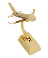 Modèle d'avion Concorde en aluminium élégant fait main, design Art Déco stylé, artisanat métallique, écologique, haute qualité, abstrait