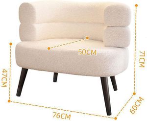 Sillón de salón de tela moderno de lujo individual de estilo italiano nueva silla de ocio hogar comedor dormitorio Hotel Bar sala de estar sofá - Product Image 2