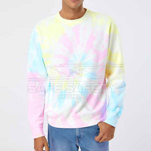Men's Best Quality Cotton Blended Tie-Dye Sweatshirt Loose Casual Wear for Adults <b>Winter</b> Season Made Hoodies Sweatshirts - Product Image 2