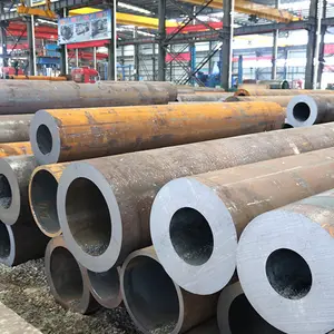 DIN 2462 Seamless Alloy Steel Tube A192 Seamless Steel Pipe com estriado Interior laminado a quente aço cilindro tubos