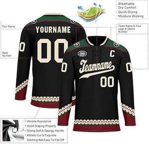 Uniforme de hockey sobre hielo unisex hecho a medida al por mayor uniforme de hockey sobre hielo transpirable de secado rápido a la venta - Product Image 5