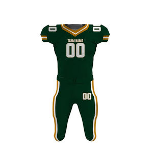 ชุดฟอร์มอเมริกันฟุตบอลชุดเครื่องแบบอเมริกันฟุตบอลสีเขียว - Product Image 2