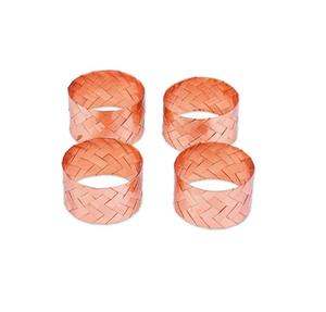 Anillo de servilletero de Metal chapado en oro brillante, decoración elegante para mesa de comedor, centro de mesa para bodas y cenas - Product Image 4