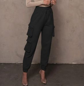 Pantalones Cargo de Alta Calidad para Mujer, Marca KATBROS INDUSTRY, Personalizables, Modernos, Sólidos, Transpirables, con Cintura Elástica, para Invierno, con Logotipo Personalizado y Talla a Medida - Product Image 3
