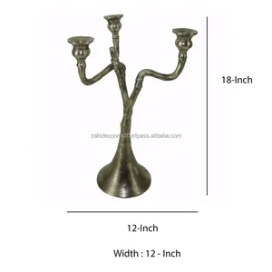 Porte-bougie de luxe tendance mondiale pour centre de table, style moderne pour l'intérieur, idéal pour Noël - Zahid Exports - Product Image 4