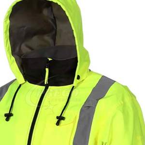 Chaquetas de Seguridad Reflectantes de Alta Visibilidad para Hombre, Transpirables, de Algodón Softshell, para Trabajo de Construcción, Certificadas EN - Product Image 3
