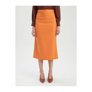 กระโปรงแม็กซี่ผู้หญิง ผลิตจากผ้าวิสโคสผสม สวมใส่สบายและมีสไตล์ BGN W24S278 - Product Image 4