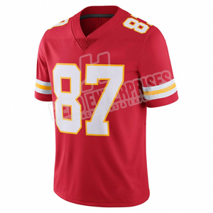 Nouveau design Maillot de football en maille tricotée à col en V Maillot de football en maille Boxy personnalisé du fabricant américain Maillot Boxy Fit pour homme - Product Image 4