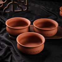 Cocotte à Biryani Classique Indienne en Terre Cuite, Écologique, Multi-Capacités, Non Vernie, Compatible Tous Types de Cuisinières, Ensemble d'Ustensiles de Cuisson