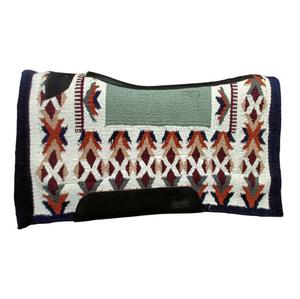 Fabricant de haute qualité 100% Nouvelle-Zélande Laine Cheval Ranch Selle Contour Pad 1/2 \ "Gris Laine Feutre Western Taille 34x38 Noir - Product Image 1