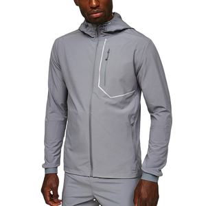 Ensemble de survêtement de sport 2 pièces personnalisé pour hommes, coupe-vent réfléchissant en nylon pour l'entraînement et la course, collection 2026 - Product Image 2