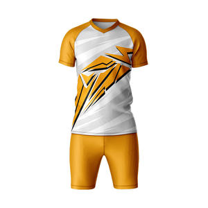 Conjunto de uniforme de fútbol personalizado, camiseta y pantalones cortos de fútbol de equipo personalizado con número de nombre y servicio de impresión de logotipo - Product Image 3