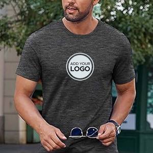 T-shirts à manches courtes pour hommes adultes, 100% coton, séchage rapide, respirants, écologiques, haute performance - Product Image 5