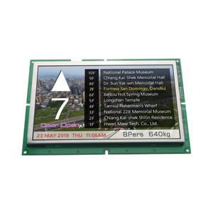 Écran LCD TFT HMT QCM-305T07CS de 7 pouces avec interface CANBUS/CANOPEN, conception à cadre ouvert pour utilisation en ascenseur, garantie 1 an - Product Image 1