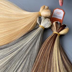 Extensions de cheveux à trame double, 100 % cheveux humains vierges non traités, cuticules alignées, pour grossistes - Product Image 2