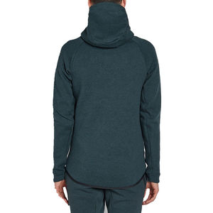 Conjuntos de nailon para hombre de dos piezas personalizados al por mayor, chaqueta cortavientos de gran tamaño con bloque de color y bolsillo trasero con cremallera, chándal de invierno transpirable - Product Image 2