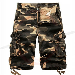 Short Cargo solide de haute qualité conçu sur mesure pour hommes taille élastique pantalon de travail tactique Camo fabriqué au Pakistan Options de marque - Product Image 2