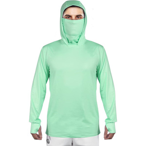 Chemises à capuche à manches longues pour hommes pour la pêche avec options de personnalisation tissu respirant conception OEM pour le vrac et les vêtements d'équipe - Product Image 3