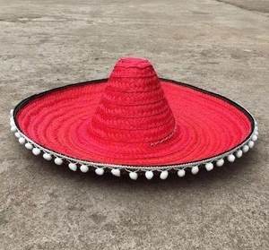 Chapeaux de paille mexicains colorés en vrac avec bords larges, idéaux pour les fêtes, les cadeaux ou les décorations d'Halloween - Product Image 4