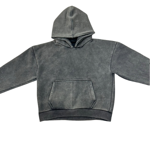 OEM y ODM personalizado 100% algodón hombres lavado ácido y Sun Fade sudaderas con capucha Streetwear con logotipo personalizado al por mayor sudaderas con capucha para hombre nueva moda - Product Image 1