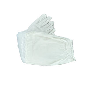 Beekeeper Gloves Ventilated Apiculture Beekeeper Prevent Beehive Tools Beekeeping Bee Gloves (Yellow or White <b>Net</b>) - Product Image 3